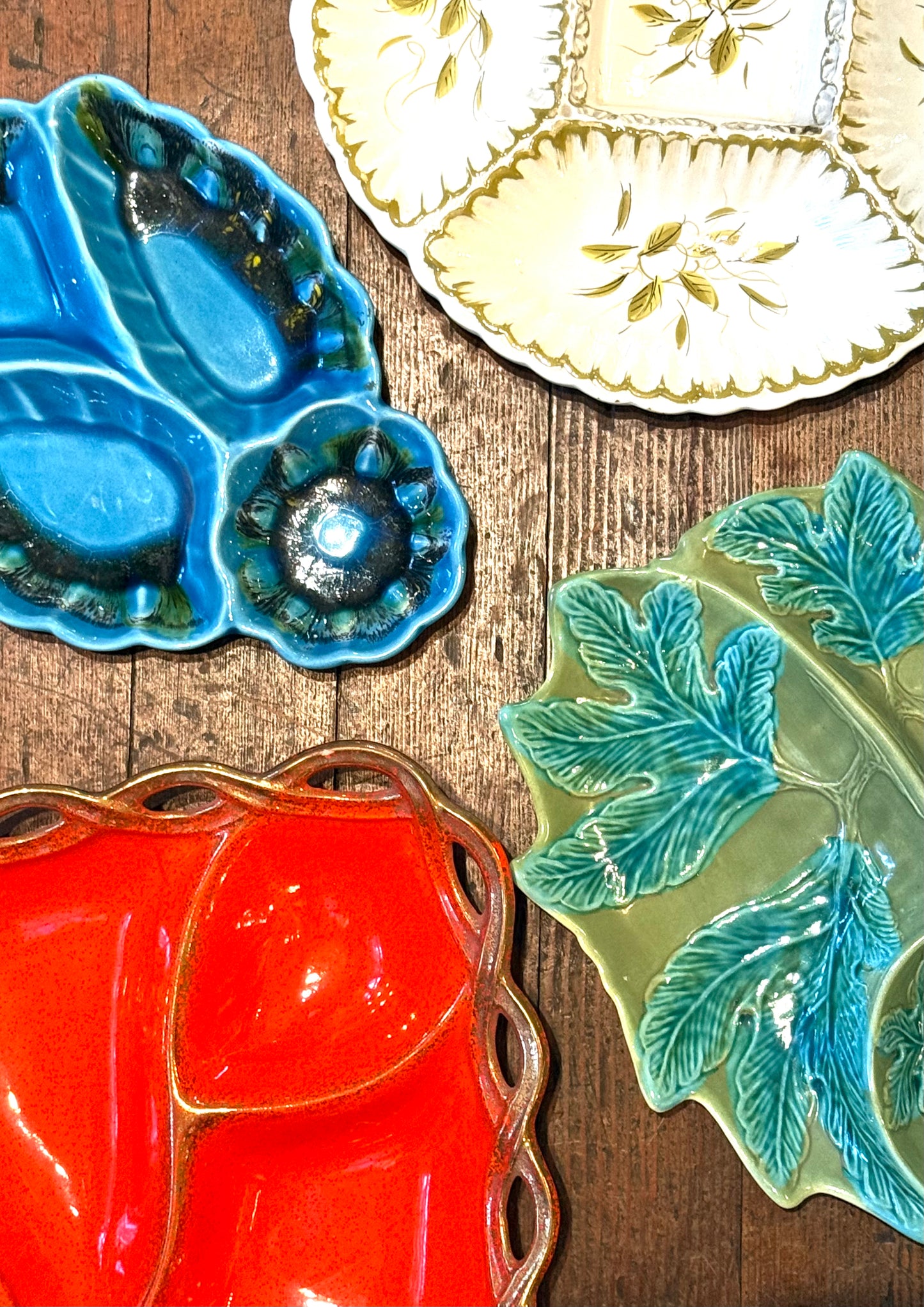 California Pottery Section Trays