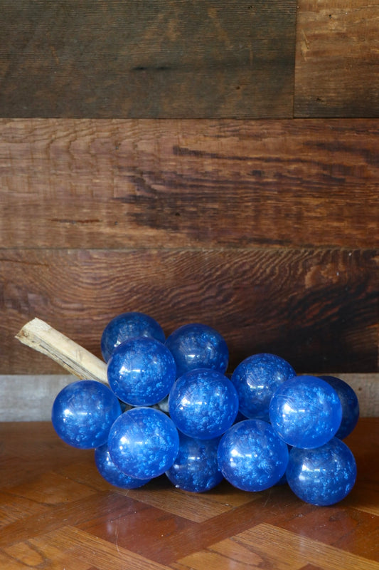 Vintage Lucite Blue Grape Cluster