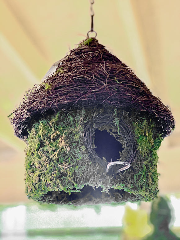 Woven Moss Birdhouse