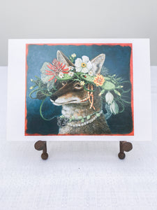 "Coyote in the Garden" Art Giftcard
