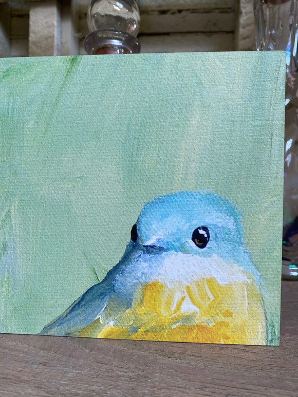 Small Bird Painting by Matt Adrian