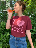 Big Red Sun's I Love Rosé Unisex Short-Sleeved Tee